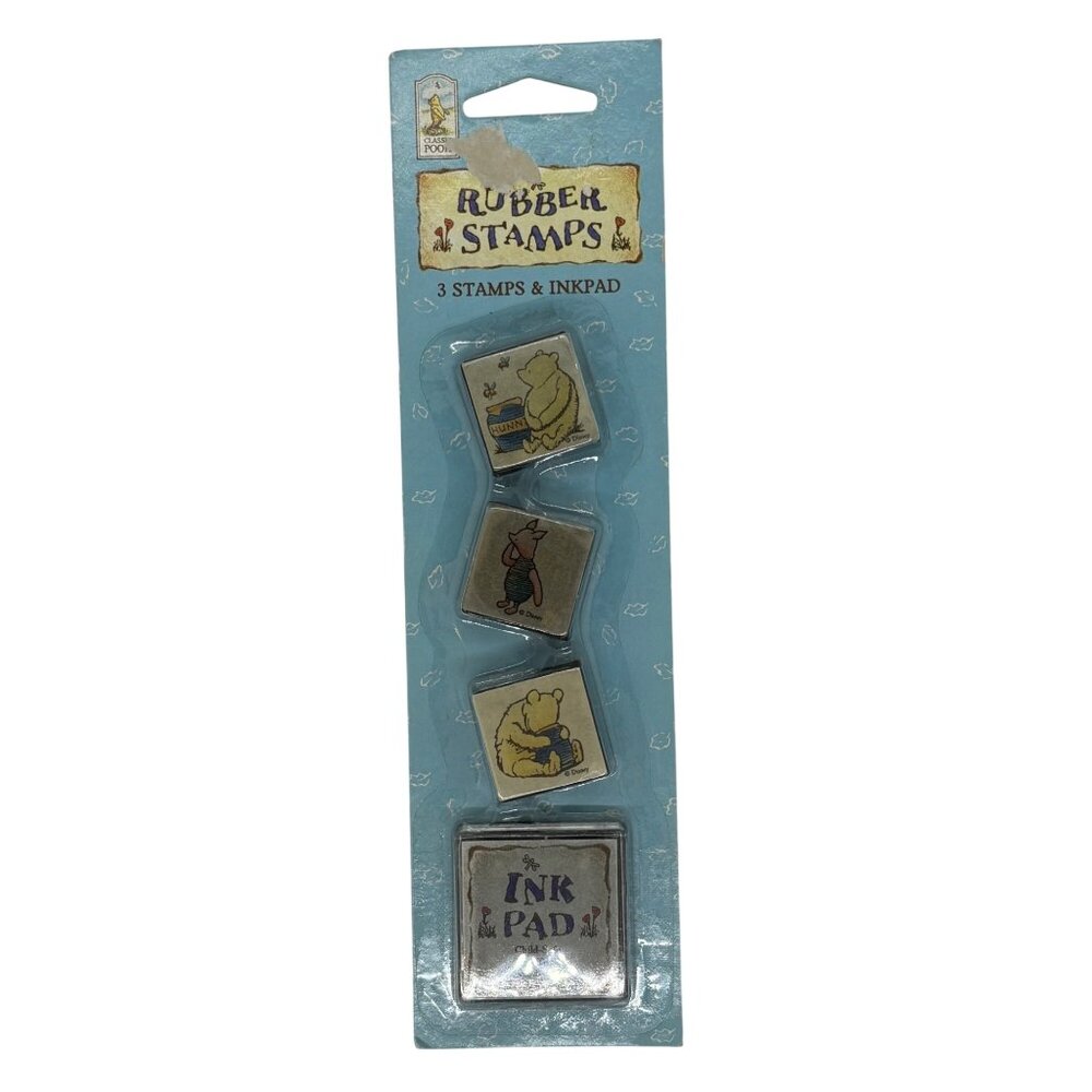 Winnie The Pooh Rubber Stamps Set With Ink Pad